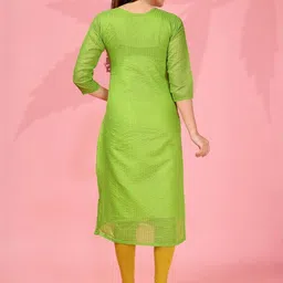 Vastukala Women Striped Pure Kanchi Cotton Kurta image 2