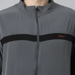 Proline Grey Regular Fit Striped Jacket image 5