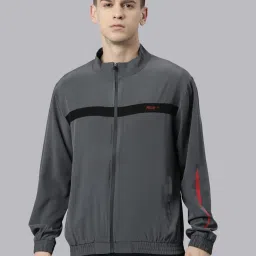 Proline Grey Regular Fit Striped Jacket image 1