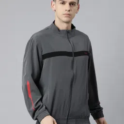 Proline Grey Regular Fit Striped Jacket image 4