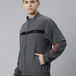Proline Grey Regular Fit Striped Jacket image 3