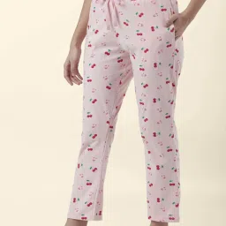 Dreamz by Pantaloons Peach Green Cotton Printed Pyjamas image 5