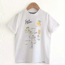 One Friday Kids White Printed Regular Fit T-Shirt-picture-27