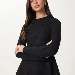 Happiness istanbul Women Ribbed Pullover-image-31