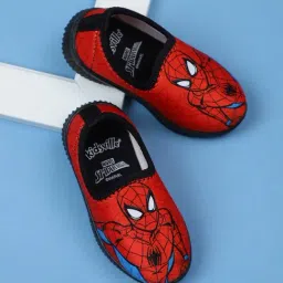 Kidsville Kids Spiderman Printed Red Slip-On Shoes-image-27