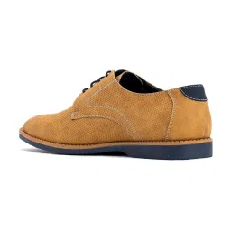 khadim Lazard by Khadim's Men's Tan Derby Shoes image 5