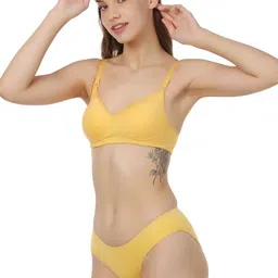 Liigne Women Pack Of 2 Women Everyday Non Padded Bra Pure Cotton Lingerie Set image 4