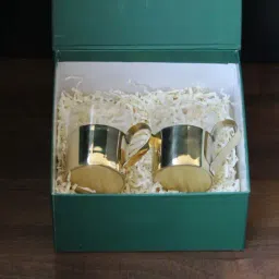 Indian Bartan Golden Brass Cup Set-picture-12