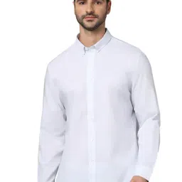 celio celio* White Slim Fit Printed Cotton Shirt-picture-37