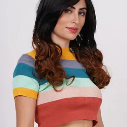 CRIBE Dual Tone Wavy Hair Wig With Fringe image 2