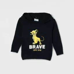 Juniors by Lifestyle Boys Black Character Based Full Sleeves Sweater-picture-46