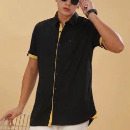 Kuons Avenue Black Linen Slim Fit Shirt-picture-40