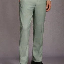 Louis Philippe Men Slim Fit Mid-Rise Formal Trousers-image-69