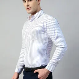 Hancock White Slim Fit Checked Shirt-picture-22