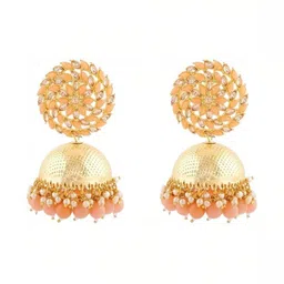 VIVASTRI Circular Jhumkas Earrings image 2