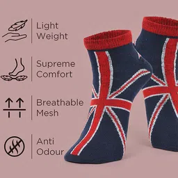 MJE Men Pack Of 5 Patterned Ankle Length Socks image 2