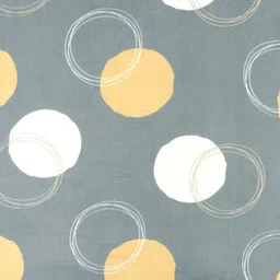 bsb home Grey & Yellow Floral 180 TC Single Bedsheet with 1 Pillow Covers image 5