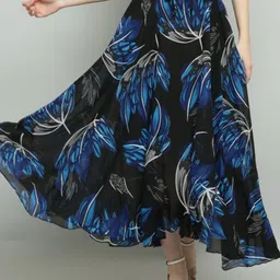 Raabta Fashion Printed Flared Maxi Skirts-picture-41
