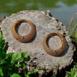 SHREE KRISHNA SHOPPING Gold-Plated Brass Earrings image 1