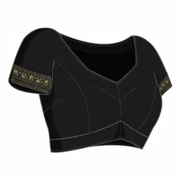 Mitera Women Sequinned Net Saree With Blouse Piece image 4