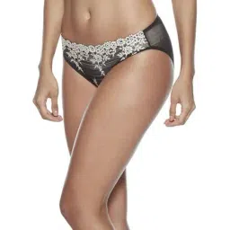 Wacoal Embrace Lace Low Waist Medium Coverage Lace Bikini Panty - Black image 3