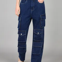 DressBerry Women Comfort Wide Leg High-Rise Light Fade Acid Wash Stretchable Jeans-picture-34