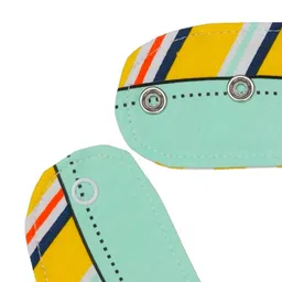 Yellow Bee Infants Boys Striped & Shirt Printed Reversible Bibs image 3