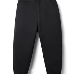 Babyhug Terry Knit Full Length Lounge Pant With Play Print - Black image 2