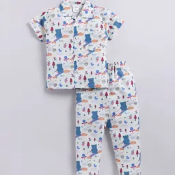 NAUTI KIDZ Boys Cotton Cartoon Characters  Printed Night suit-image-58