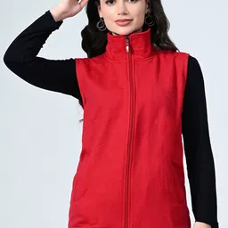 BAESD Women Fleece Lightweight Open Front Jacket image 1