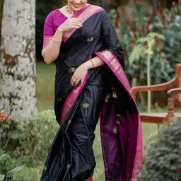 AVANTIKA FASHION Women Ethnic Motifs Woven Design Zari Kanjeevaram Saree image 4