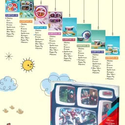 Servewell Avengers Multicolor Melamine Rectangle Kids 3Pcs Dinner Set image 5