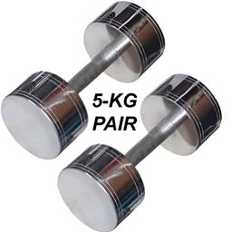 HackerX 2-Pcs Steel Dumbbells - 5 kg Each-picture-34