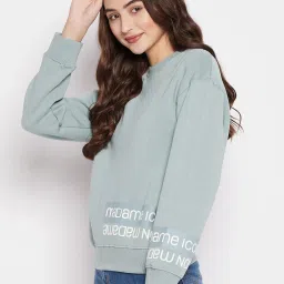 MADAME Sage Green Fleece Sweatshirt image 3