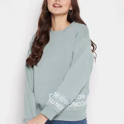 MADAME Sage Green Fleece Sweatshirt image 1