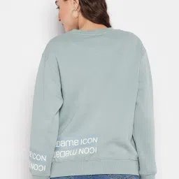 MADAME Sage Green Fleece Sweatshirt image 2