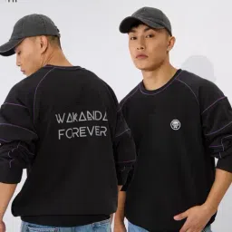 The Souled Store Black Loose Fit Print Sweatshirts-picture-22