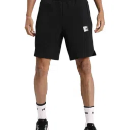 Puma Black Cotton Regular Fit Sports Shorts-image-47