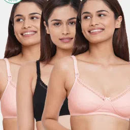 Inner Sense Multicolored Non Wired Non Padded Nursing Bra (Pack Of 3) image 1
