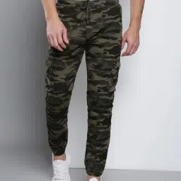 Dennis Lingo Natural Olive  Slim Fit Camouflage Joggers-picture-26