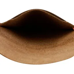 Aditi Wasan Brown Leather Cardholder for Men with Detailed Red Stiching image 5