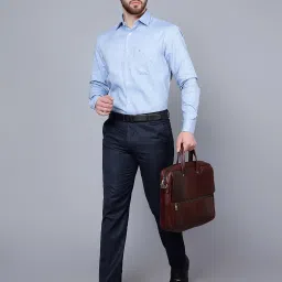 Cantabil Blue Regular Fit Shirt image 5