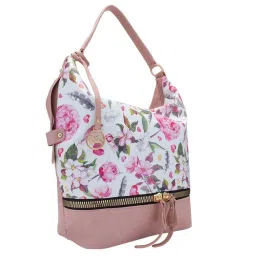 Glo by Globus Nude Printed Medium Hobo Shoulder Handbag image 5