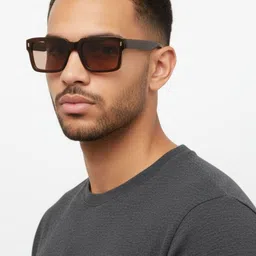 goglassic Unisex UV Protected Square Sunglasses SIGMA-BROWN-image-31