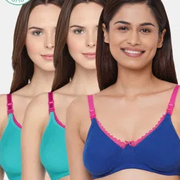 Inner Sense Multicolored Non Wired Non Padded Nursing Bra (Pack Of 3) image 1