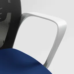 Godrej Interio Vurv Royal Blue Fabric Mid Back Office Chair image 5