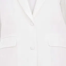 Styli White Regular Fit Blazer image 5