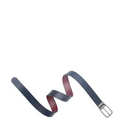 United Colors of Benetton Jenner Navy & Maroon Leather Reversible Belt for Men image 5