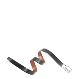 United Colors of Benetton Afro Black & Tan Leather Reversible Belt for Men image 5