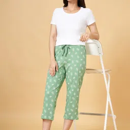 Dreamz by Pantaloons Green Cotton Printed Capris image 5